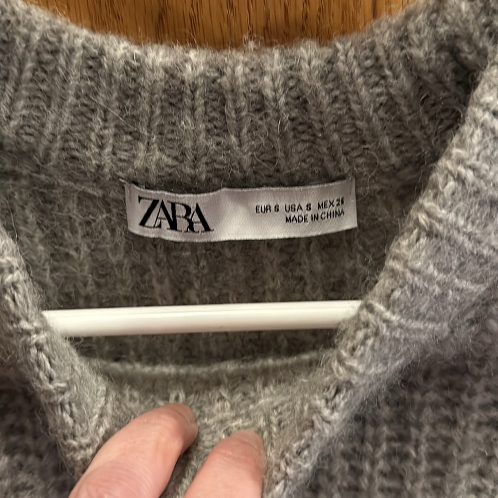 Zara Basic Wool And Alpaca Blend Sweater Size Sma… - image 2